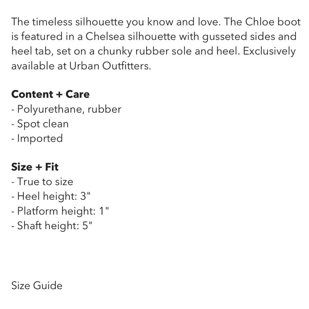 LAST ONE ⭐️ NWT Urban Outfitters Chloe Chelsea Timeless boot (7) - Picture 5 of 14